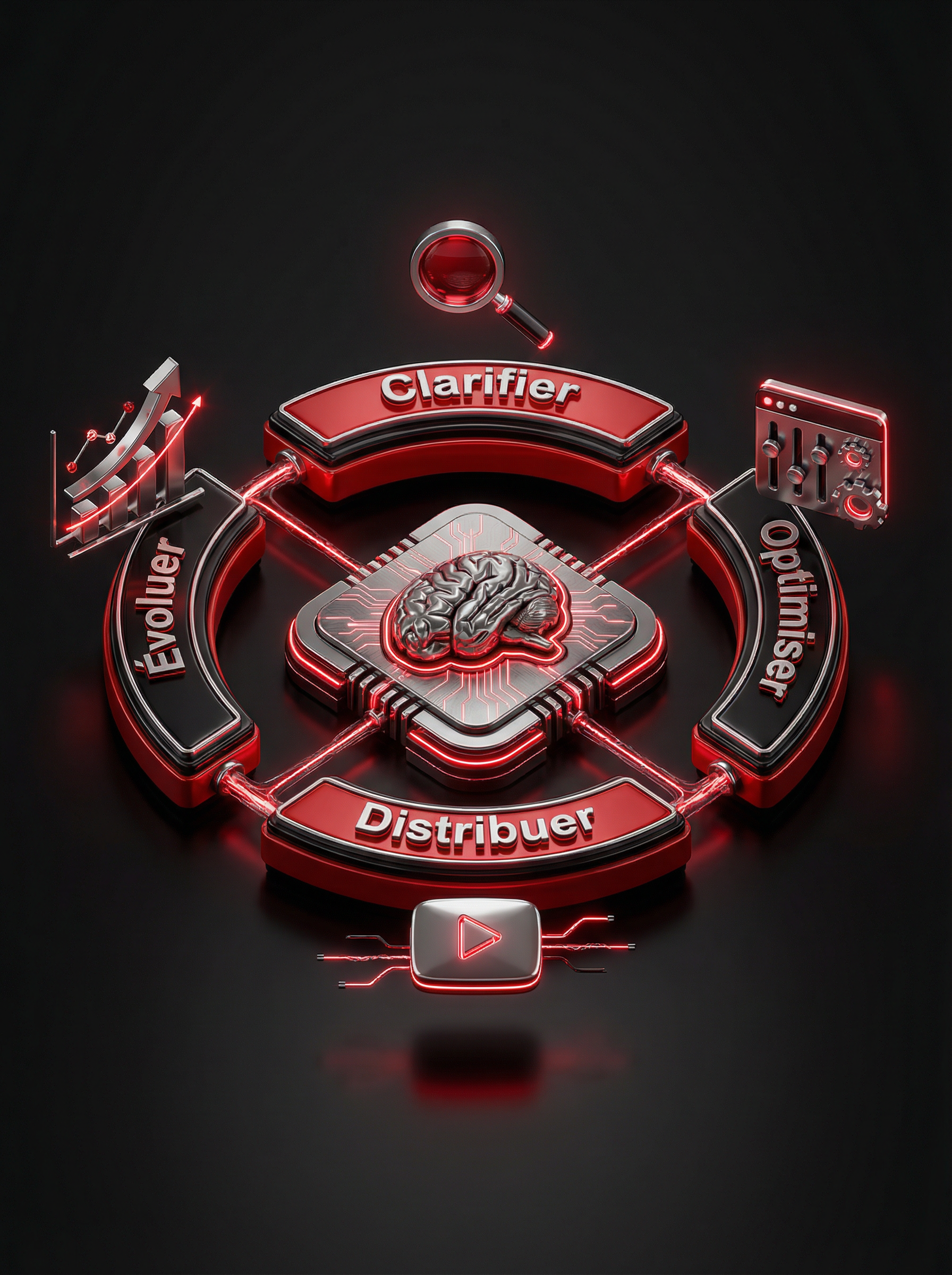 Schéma C.O.D.E : Clarifier, Optimiser, Distribuer, Évoluer